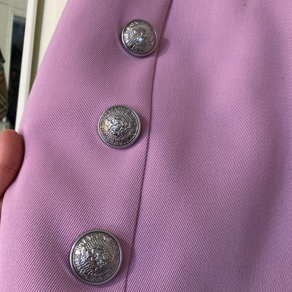 Balmain pink button embellished skirt - Picture 3 of 9
